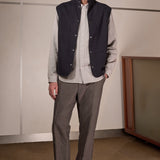 MAGNUS trousers winter linen taupe