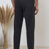 MAX trousers eco flannel coal