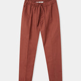 MAX trousers linen rust