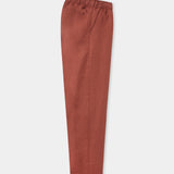 MAX trousers linen rust