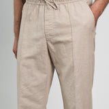 MAX trousers linen sand