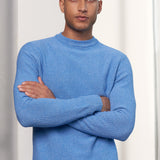 MORTEN jumper eco knotted sky blue melange