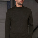 MORTEN jumper merino melange olive