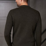 MORTEN jumper merino melange olive