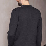 MORTEN jumper pure merino melange black