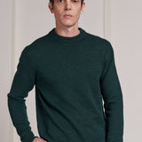 MORTEN jumper pure merino melange racing green