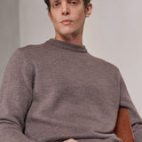 MORTEN jumper pure merino melange taupe
