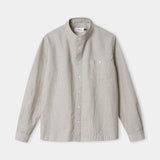 NATHAN shirt eco brushed oxford striped peanut