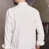 NATHAN shirt eco brushed cotton striped white