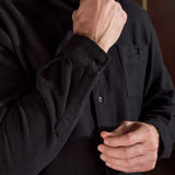 NATHAN shirt eco flannel black