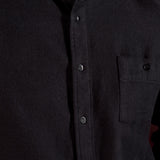 NATHAN shirt eco flannel black