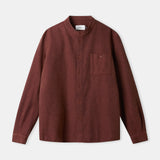 NATHAN shirt eco flannel brick
