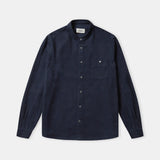 NATHAN shirt eco flannel deep sea