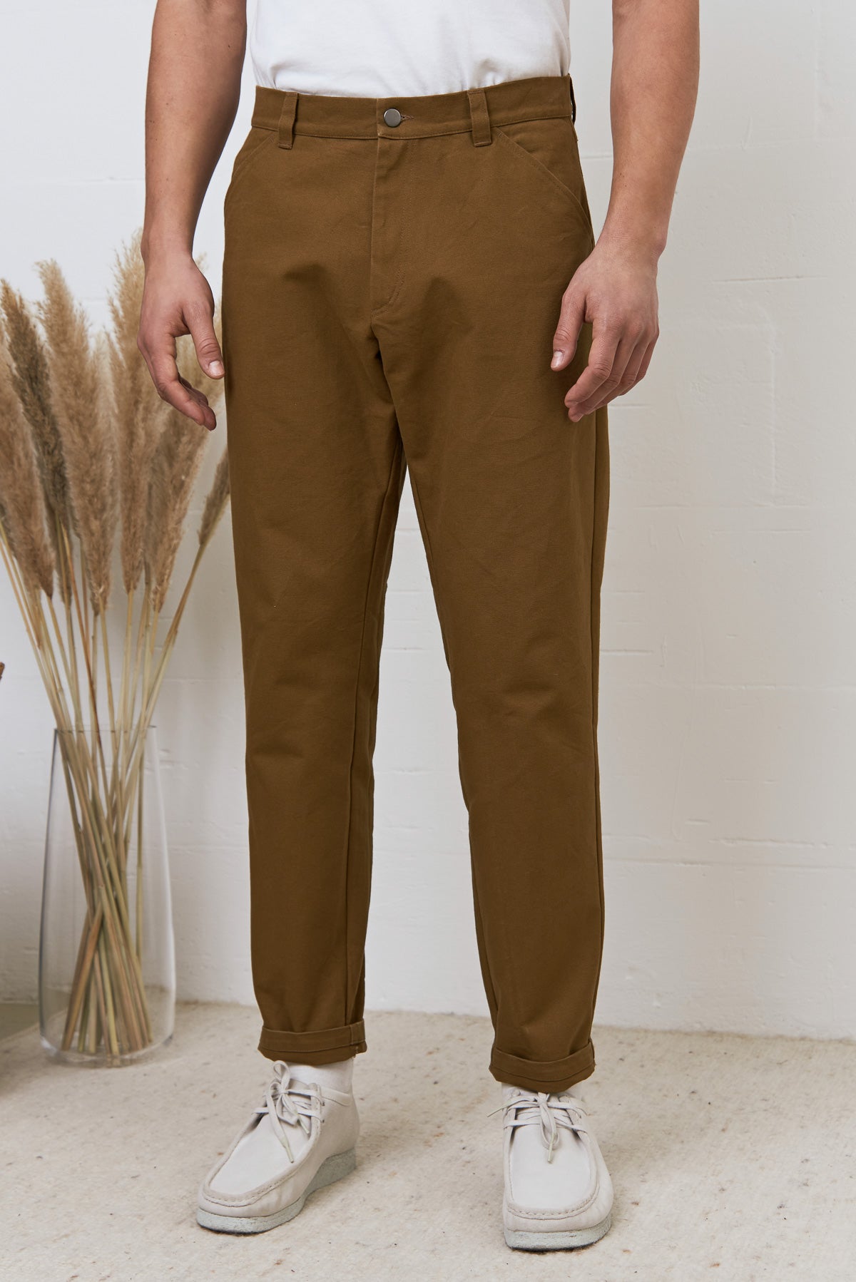 OLF trousers eco canvas camel 420g