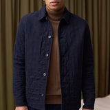 OWE jacket eco padded flannel deep sea