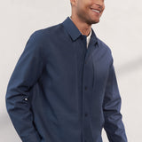 OWE overshirt tencel cold navy