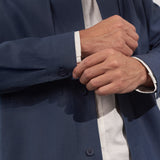 OWE overshirt tencel cold navy