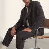 OWE overshirt tencel graphite brown