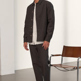 OWE overshirt tencel graphite brown