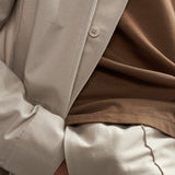 OWE overshirt tencel taupe