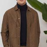 OWE overshirt winter linen camel