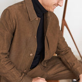 OWE overshirt winter linen camel