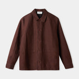 OWE overshirt winter linen marron