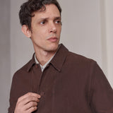 OWE overshirt winter linen marron