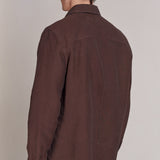 OWE overshirt winter linen marron