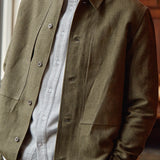 OWE overshirt winter linen olive