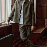 OWE overshirt winter linen olive