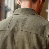 OWE overshirt winter linen olive