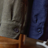 OWE overshirt winter linen olive