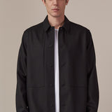 OWE overshirt wool black