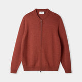 PAUL cardigan pure merino melange copper