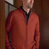 PAUL cardigan pure merino melange copper