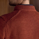 PAUL cardigan pure merino melange copper