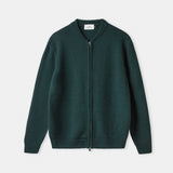 PAUL cardigan pure merino melange racing green