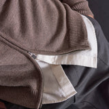 PAUL cardigan pure merino melange taupe