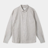 SIMON shirt eco brushed cotton striped peanut