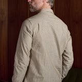 SIMON shirt eco brushed cotton striped peanut