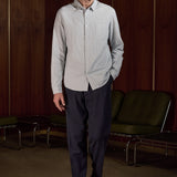 SIMON shirt eco brushed cotton striped vintage blue
