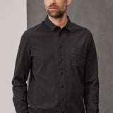 SIMON shirt eco crincle black