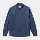 SIMON shirt eco crincle blue