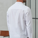 SIMON shirt eco crincle white