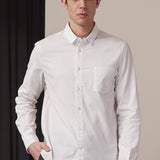 SIMON shirt eco crisp cotton offwhite