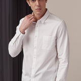 SIMON shirt eco crisp cotton offwhite