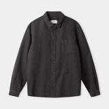 SIMON shirt eco flannel black olive