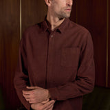 SIMON shirt eco flannel brick