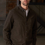 SIMON shirt eco flannel brown